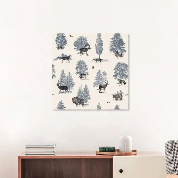 Photocircle Photocircle Poster / Leinwandbild - Muster Waldtiere – Produktbild 3 von 4