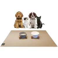 SANOZOO SANOZOO ® - Napfunterlage, Öko-Tex, Rechteckig 80 x 140 cm Sand / Beige – Produktbild 1 von 1