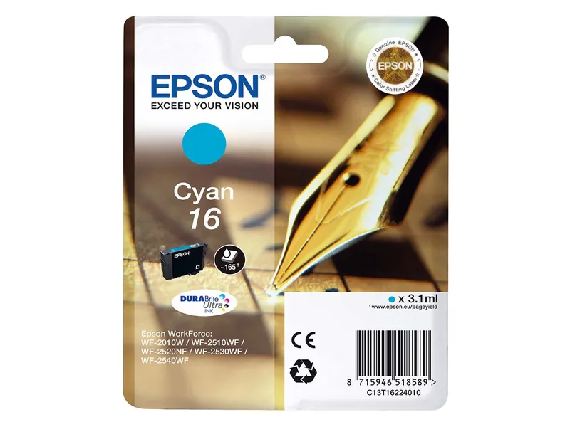 Epson Epson Tintenpatrone T1622/ 16 cyan – Produktbild 2 von 3