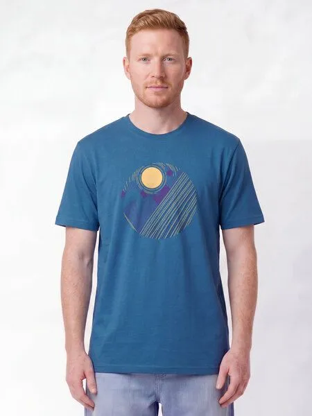 watapparel watapparel T-Shirt Unisex Geometric Landscape 3, Mindful blue, – Produktbild 2 von 2