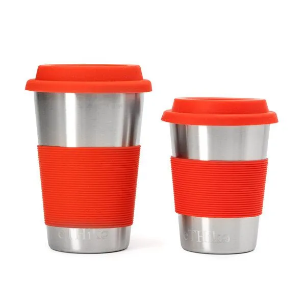 eTHikǝ eTHikǝ Edelstahl Kaffeetasse, Rot, – Produktbild 1 von 4
