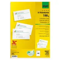 Sigel 100 Sigel Visitenkarten 3C weiß – Produktbild 3 von 3