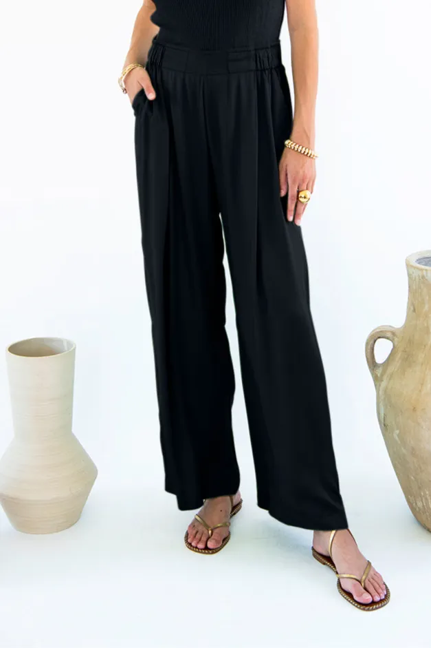 Neu Nomads Neu Nomads Damen vegan Hose Garbo Schwarz, Schwarz, – Produktbild 2 von 2