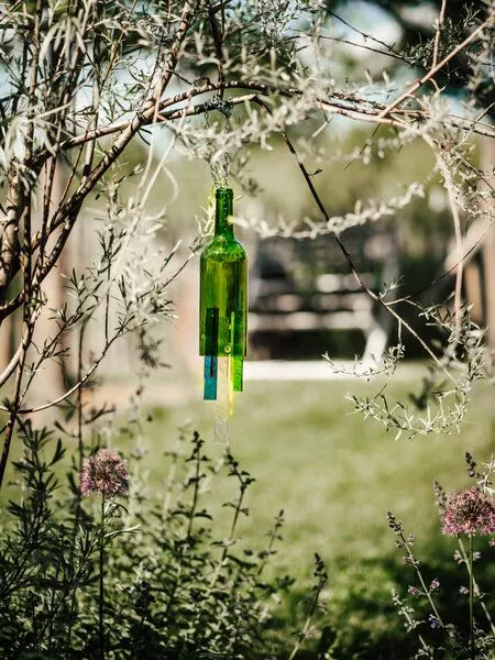 MaBe MaBe Windspiel und WINDLICHT - Nachhaltigkeit pur - wunderschön !, Transparent, – Produktbild 2 von 4