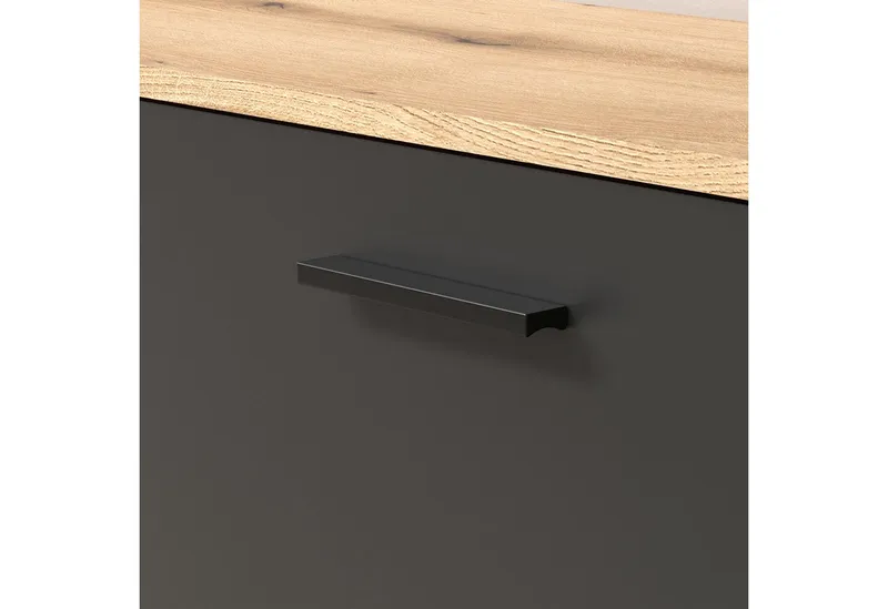 Furn.Design Garderoben-Set Avila, (in grau/Anthrazit mit Evoke Eiche Staboptik, Komplett-Set 6-teilig), variable Inneneinteilung, Grau, – Produktbild 4 von 5