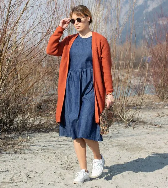 Gary Mash GARY MASH Kleid Wylie aus leichtem Denim, Blau, – Produktbild 2 von 4