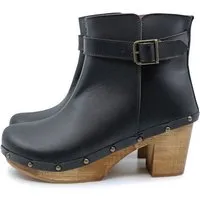 me myClogs Sophia - Clogs Stiefel mit Absatz - Premium Holz Clogs von me&myClogs - mid heel – Produktbild 1 von 1