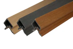 woodstore24 WPC Coextrudiert Eckprofil, 2900 mm (L) x 63 mm (H) x 64 mm (B), passend für WE30 / WE 56-Farbe: grau – Produktbild 1 von 1