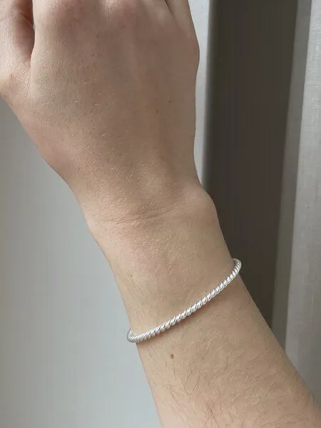 noemvri fashion label noemvri fashion label Armspange swirl, Silber, – Produktbild 1 von 4