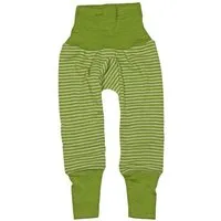 Cosilana Cosilana Baby Hose mit Bund kbT Schurwolle u Seide, Grün-geringelt, – Produktbild 1 von 1
