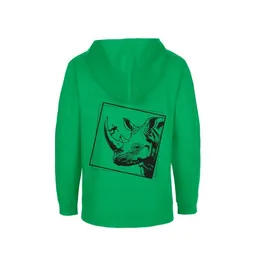 HANDGEDRUCKT HANDGEDRUCKT Unisex Kinder Zip Up Hoody "Rhinoskateros" – Produktbild 1 von 1