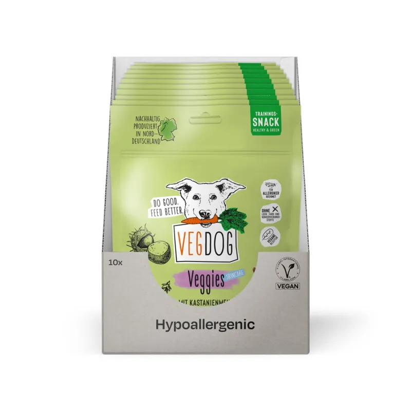 VEGDOG VEGDOG Snack Veggies skincare 10x125g – Produktbild 1 von 2