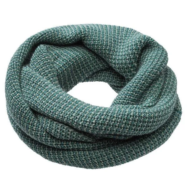 Disana Disana Loop-Schal Melange kbT Schurwolle, Eukalyptus-jade, – Produktbild 1 von 2