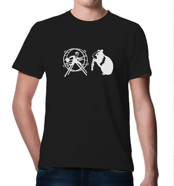 Picopoc Picopoc Hamster und Hamsterrad T-Shirt, Schwarz, – Produktbild 2 von 4