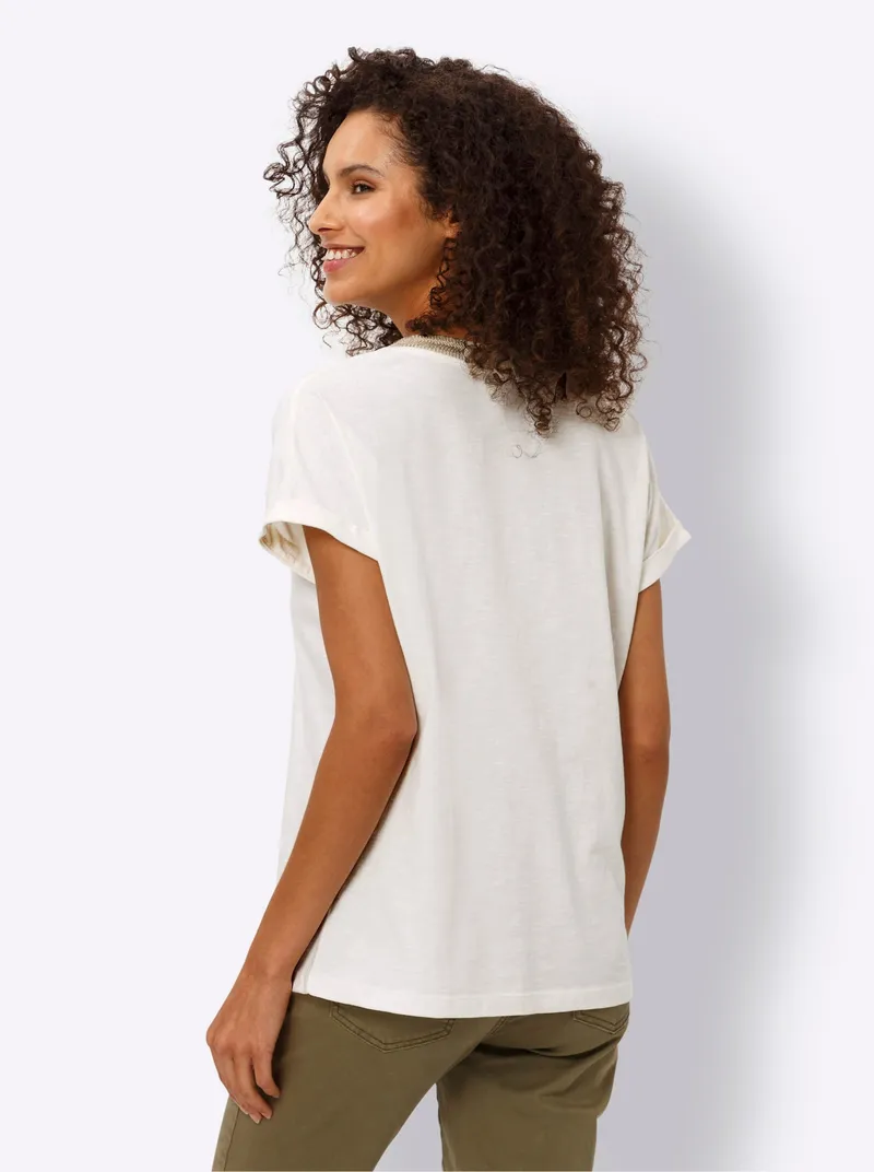 heine Kurzarmshirt champagner, Champagner, – Produktbild 2 von 2