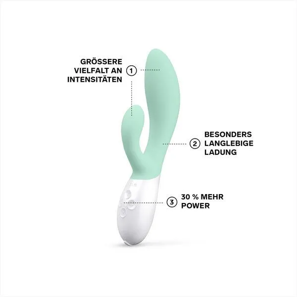 LELO G-Punkt- und Klitorisvibrator (Rabbit-Vibrator) - LELO INA 3, Seetang, – Produktbild 4 von 4