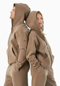 ORGANICATION ORGANICATION JENNA | Essentials Travel Unisex Full Zip-Hoodie aus Bio-Baumwolle und recyceltem Polyester – Produktbild 1 von 1