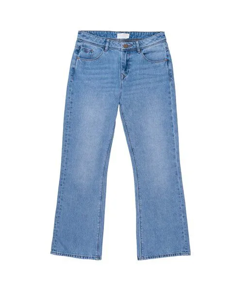 DAWN DAWN SKY Flared Leg Pants - 5 Pockets - Biobaumwolle -, Light blue, – Produktbild 1 von 1