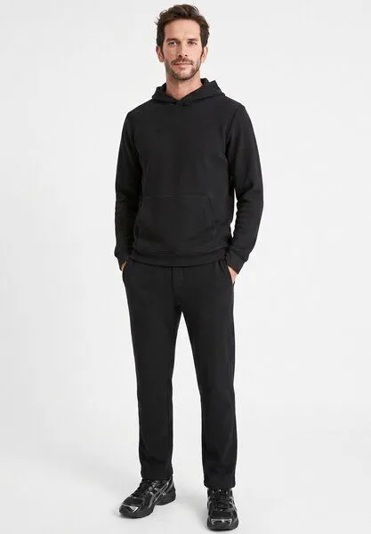 ORGANICATION ORGANICATION POZZAN | Waffel Jogginghose aus Bio-Baumwolle & recyceltem Polyester, Black, – Produktbild 1 von 4