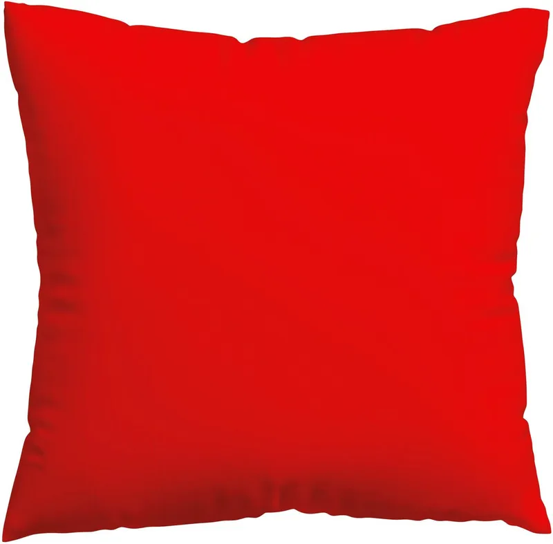 Schlafgut Schlafgut Kissenbezug Premium Kissenhülle Woven Satin, 100% Baumwolle, (1 Stück), Ton-in-Ton Reißverschluss, Fadendichte von 300tc, Uni, OEKO Tex, Rot, – Produktbild 1 von 5