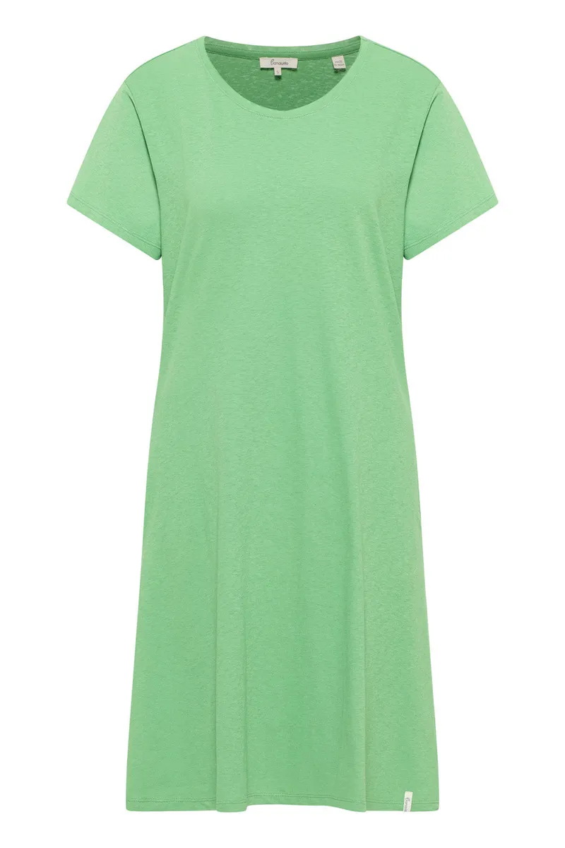 Tranquillo Jerseykleid Inoaa aus Leinen - peppermint green / S – Produktbild 1 von 2