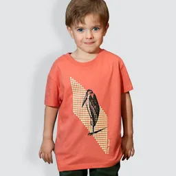 little kiwi little kiwi Kinder T-Shirt, "Marabu", Mid Heather Red – Produktbild 1 von 1
