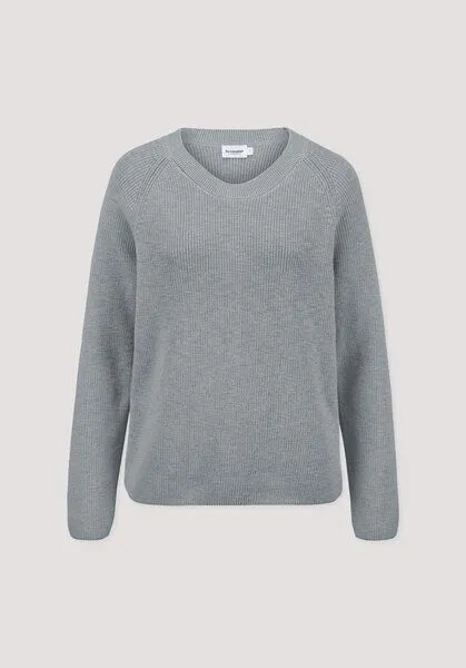 hessnatur hessnatur Pullover Relaxed aus reiner Bio-Baumwolle, Nebelblau, – Produktbild 4 von 4