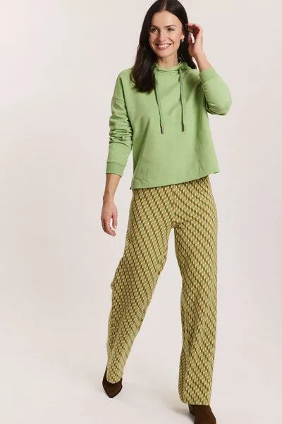 Tranquillo Tranquillo Strick-Hose Anikaa aus Biobaumwolle - green diamond – Produktbild 5 von 6