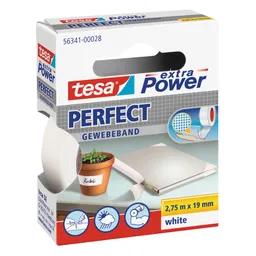 Tesa Tesa Gewebeband 2,75m x 19mm weiß – Produktbild 1 von 1