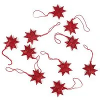 El Puente El Puente Deko-Anhänger "Sterne", 10er-Set | Fair Trade & Handmade aus Bangladesch – Produktbild 1 von 1