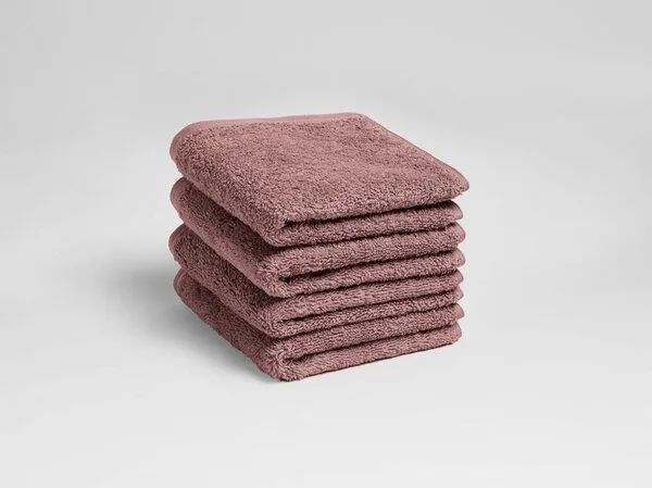 Yumeko Gästehandtücher Terry 30x50 - 4 Stk. Yumeko aus Bio-Baumwolle, Blush rose, – Produktbild 2 von 4