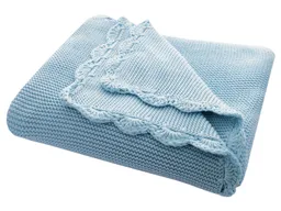 HANS NATUR HANS NATUR Babydecke Bio-Baumwolle mit Muschelkante 80 x 100 cm – Produktbild 1 von 1