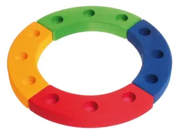 Grimms Grimms Kleiner Geburtstagsring, Lindenholz, 4-teilig, bunt lasiert Durchmesser 22 cm – Produktbild 1 von 1
