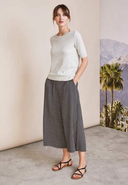 LANA Organic LANA Organic Damenpullover aus Bio Baumwolle, Modell Alisa, Light sand melange, – Produktbild 1 von 4
