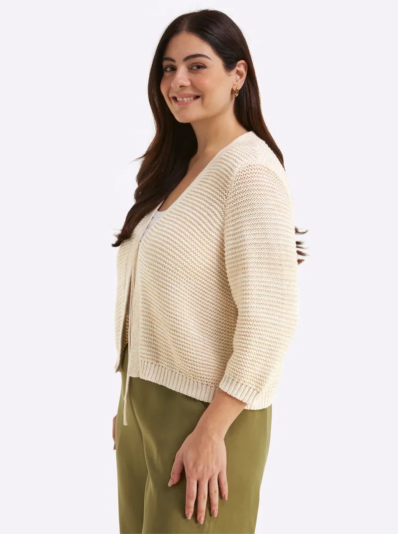 sheego Cardigan, Champagner-goldfarben, – Produktbild 2 von 2