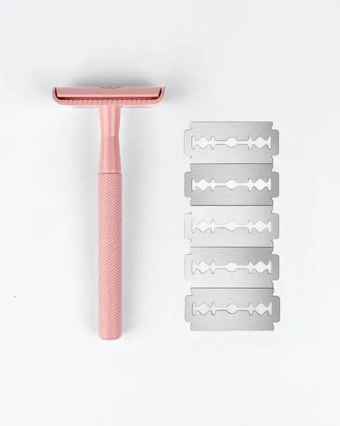 MYLILY MYLILY Rasierhobel inklusive 5 Klingen, Rosa, – Produktbild 1 von 4