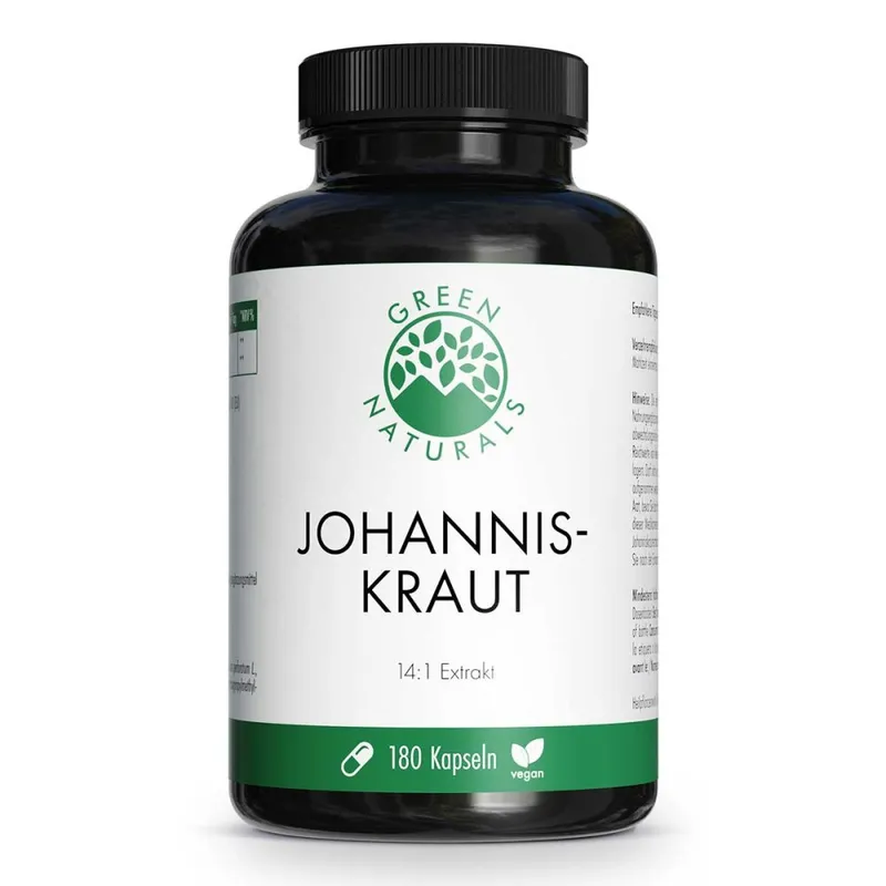 Green Naturals Green Naturals Johanniskraut 850mg Kapseln vegan – Produktbild 1 von 1