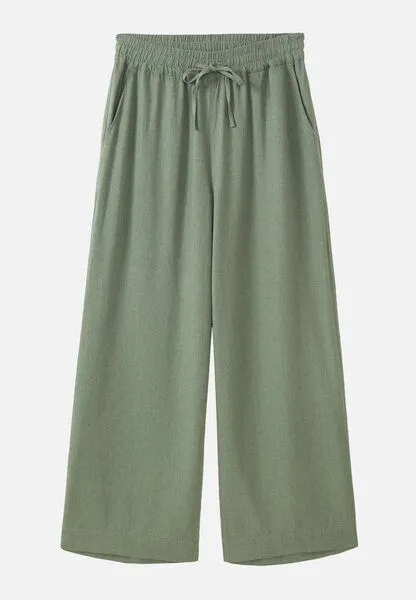 recolution Damen Hose aus Leinen und LENZING ECOVERO Viskose Mix - ALISMA - recolution, Khaki (grün), – Produktbild 3 von 4