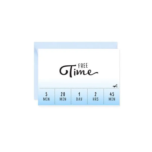 Bow & Hummingbird Bow & Hummingbird Mini-Grußkarte Free Time – Produktbild 1 von 2