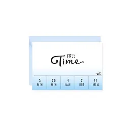 Bow & Hummingbird Bow & Hummingbird Mini-Grußkarte Free Time – Produktbild 1 von 1