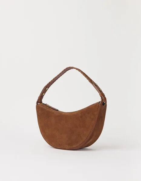 O MY BAG O MY BAG Leo Tasche aus Wildleder, Cognac - braun, – Produktbild 3 von 3
