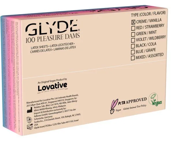 Glyde Sheer Glyde Dams – Latextücher / Lecktücher Bulk-Pack (100 Stück) – Produktbild 3 von 4