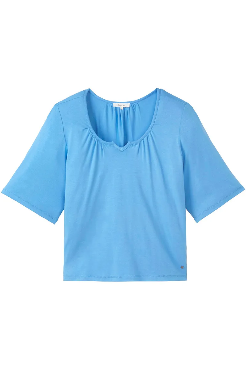 Tranquillo Lockeres Shirt aus EcoVero™ Viskose - marina / S – Produktbild 1 von 2