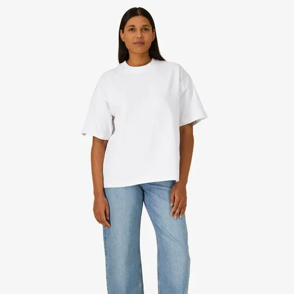 YTWOO YTWOO Heavy Weight Boxy T-Shirt, Weiß, – Produktbild 1 von 4