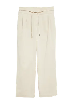 comma comma Softe Ankle-Stoffhose aus Lyocellmix mit Gürtel-Detail – Produktbild 1 von 1