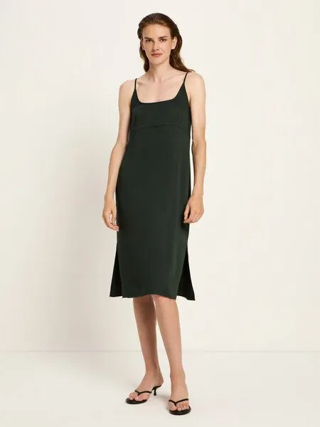 LANIUS LANIUS Trägerkleid aus TENCEL Lyocell, Forest, – Produktbild 2 von 4