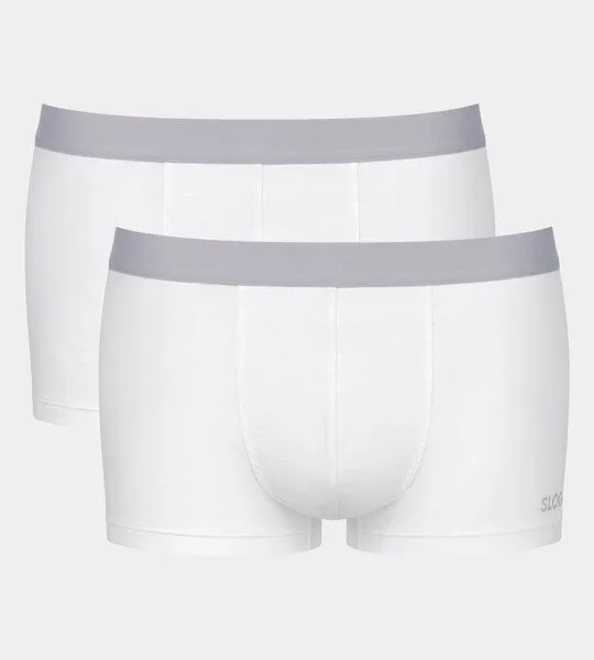 Sloggi Sloggi 2x Herren Hipster Panty GO ABC 2.0 Bio-Baumwolle, Weiss, – Produktbild 4 von 5