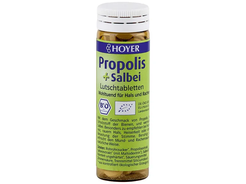 HOYER HOYER Propolis-Salbei-Lutschtabletten – Produktbild 1 von 2