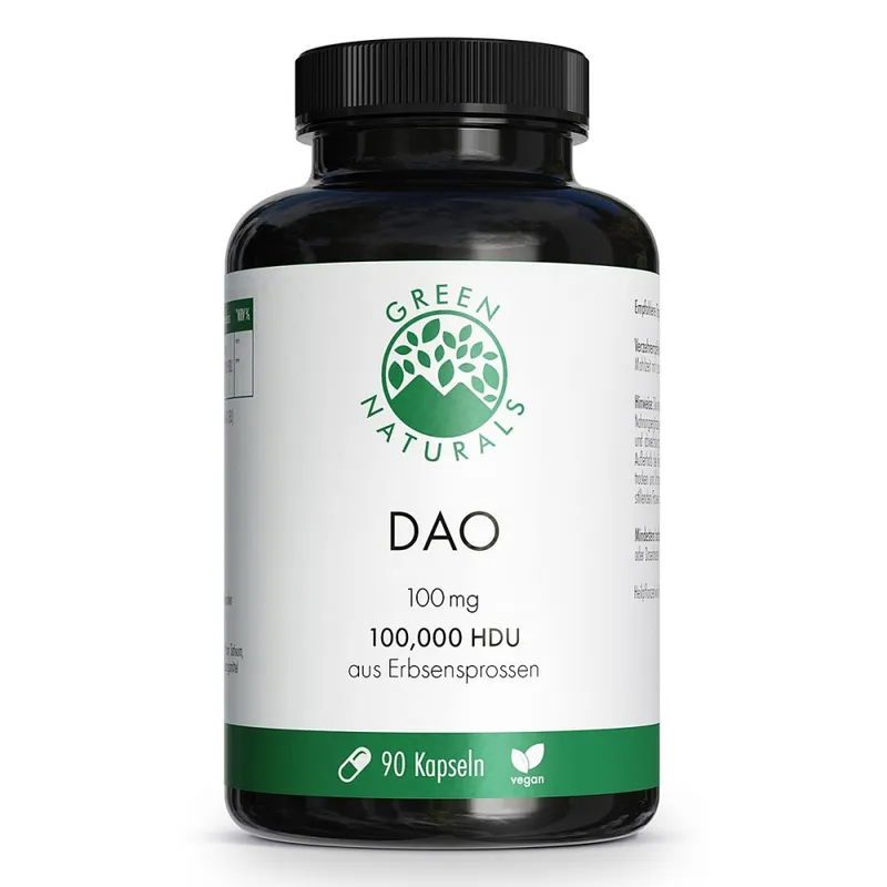 Green Naturals Green Naturals DAO 100 mg zum Histaminabbau vegan – Produktbild 1 von 1