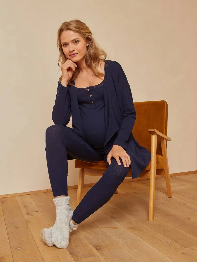 Vertbaudet 3-teiliges Homewear-Set, Blau, – Produktbild 4 von 4